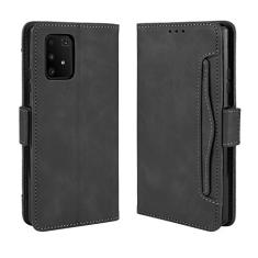 Capa com compartimento para cartão para Samsung Galaxy M80S, capa flip carteira com suporte de couro para Samsung Galaxy M80S, capa magnética retrô para celular, capa carteira com compartimentos para