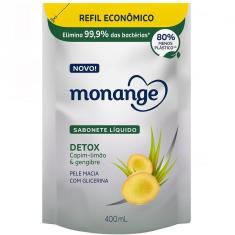 Sabonete Líquido Monange Detox Capim Limão e Gengibre Refil 400ml