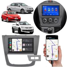 Kit Multimídia Carplay Gol Saveiro G5 2008-2012 7 Pol MP5 + Câmera de 