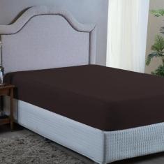 Lençol Cama Box Casal 400 Fios com Elástico Menino Menina Liso Cores V