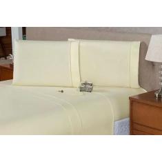 Jogo de Lençol Queen 3 peças Percal 180 Fios - MINHA LOJA BORDADOS, AM