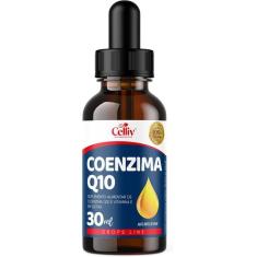 Coenzima Q10 100mg Por Porção e Vitamina E Sabor Menta em Gotas 30ml C