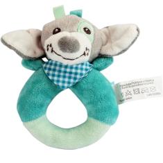 Chocalho Pelúcia Oval Cachorro Clingo