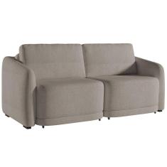 Sofá Cama Casal Para Sala 196cm Polska K04 Bouclê Bege Escuro - Mpozenato