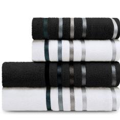 Jogo de Toalhas 4 Peças Banhão Gigante + Rosto Fio Penteado Lumina Karsten - Emcompre