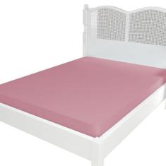 Lencol Micropercal 300 Fios Avulso Com Elastico King Rose - Lux Enxova