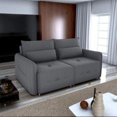 Sofá Cama Retrátil 3 Lugares 205cm Veludo Celine - Matrix