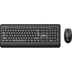 Kit Teclado e Mouse sem Fio Lecoo KW202 Preto