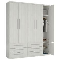 Guarda-roupa 5 Portas 6 Gavetas Modular 1310 Ilan Carvalho