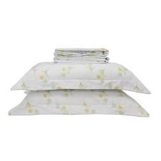 Jogo de Cama 400 Fios 100% Algodão Egípcio 4 Peças - Estampado - Casa 