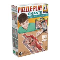 Brinquedo Quebra-Cabeça Puzzle Play Gigante Corpo Humano Grow - 03636