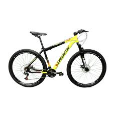 Bicicleta Aro 29 Troy Verde Neon e Preto 21v Alumínio Track Bikes