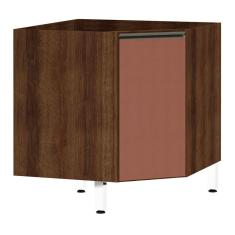 Balcão de Cozinha sem Tampo Canto Diagonal 1 Porta Jade Luciane Móveis