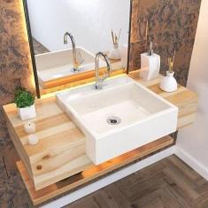 Kit Cuba Xq395 Torneira 1198 Metal 1/4 Volta Compace Bege