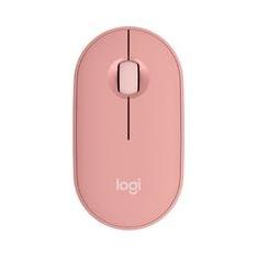 Mouse Sem Fio Logitech Pebble 2 M350s, USB Logi Bolt ou Bluetooth e Pilha Inclusa, com Clique Silencioso, Rosa- 910-007048