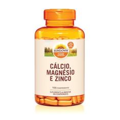Cálcio e Magnésio com Zinco - 100 Comprimidos, Sundown Vitaminas