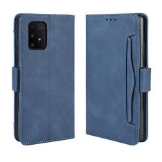 Capa com compartimento para cartão para Samsung Galaxy M80S, capa flip carteira com suporte de couro para Samsung Galaxy M80S, capa magnética retrô para celular, capa carteira com compartimentos para