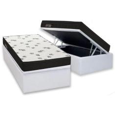 Cama Box Baú Solteiro: Colchão Espuma Ortobom D45 Light Saúde OrtoPill