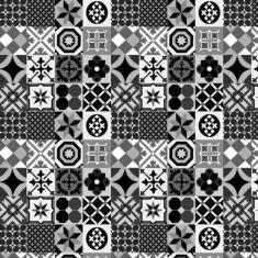 Papel Parede Azulejo Preto E Branco Cozinha Banheiro Adesivo - LRP