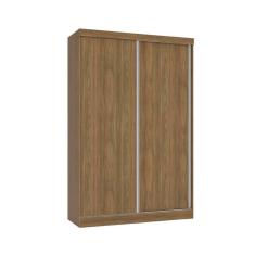 Guarda Roupa Solteiro 2 Portas de Correr e 2 Gavetas N571 Flex Nogueira/Nogueira ou Verde - Kappesberg