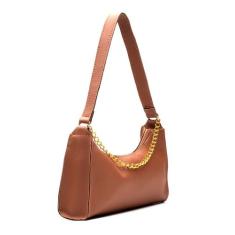 Bolsa Baguete Feminina Corrente de Lado Tiracolo Transversal de Ombro 