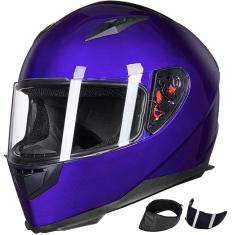 Capacete de motocicleta ilm Full Face com lenço de pescoço de inverno dot