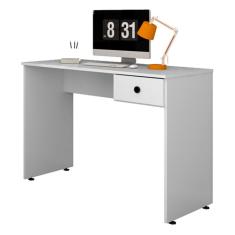 Mesa de Computador Com 01 Gaveta Branco