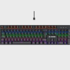 Teclado mecanico gamer fortrek gravity 100 rainbow switch outemu red preto 84138