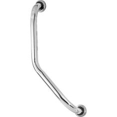 Barra De Apoio Angular Para Banheiro 30x30cm - MetalCromo