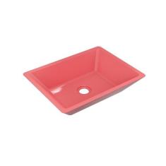 Cuba de Apoio RT45 Retangular 44,5X35cm Colorida - Compace Decor, Rosa