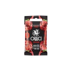 Olla Preservativo Lubrificado, Morango, 3 unidades