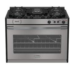 Fogao de Embutir 5 Bocas Venax Gaudi Platinum Vitreo Inox Gas GLP 127 V