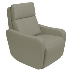 Poltrona Decorativa Reclinável Elétrica Moroni Couro Avelã - Gran Belo