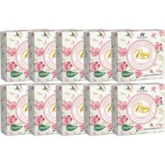 10UN Sabonete Vegetal Rosas 170G Davene