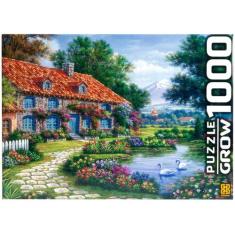 Quebra Cabeça Puzzle 1000 Peças Recanto Dos Cisnes - Grow