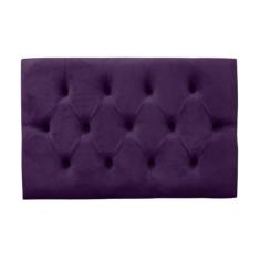 Cabeceira Painel Estofada Paris Solteiro Suede Roxo