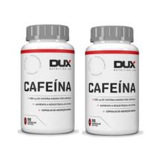 Cafeína - 2 Potes De 90 Cápsulas (180 Cáps) - Dux Nutrition