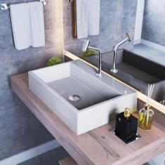 Kit Cuba RT55 Com Torneira Pratika 1060 Metal e Válvula Click 1 Polegada G Compace Bege