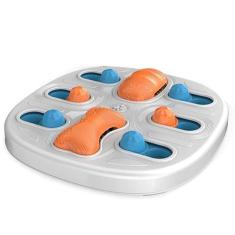 Brinquedo Interativo Comedouro Cao Pet Cachorro Petisco Raçao Quebra Cabeça Comida Alimentador Morde