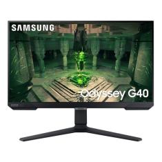 Monitor Gamer Samsung Odyssey G40 25  Fhd, Tela Plana, 240hz, 1ms, Hdmi, Freesync Premium, G-sync Ls25Bg400El