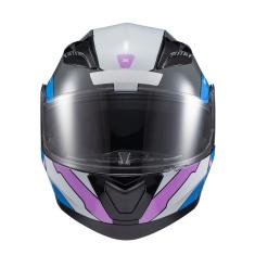 Capacete Texx Escamot Gladiator V3 Reisen Azul Rosa Branc 56 [F016]