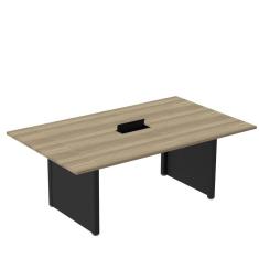Mesa de Reunião 2000x1400 Mrcpb2014pp Noce Naturalle/Preto