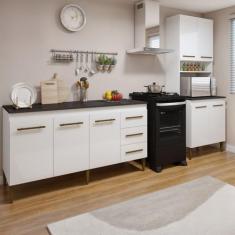 Cozinha Completa 7 Portas 3 Gavetas Guarujá - Kaiki Móveis