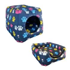 Cama Pet para Cachorros e Gatos Iglu 2 em 1 Caminha Toca Pet   Pratikz