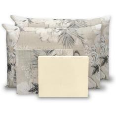 Jogo De Lençol Casal 6 Peças Estampado Percal 180 Fios - Rafaloro Enxo