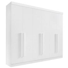 Guarda Roupa Casal 6 Portas 6 Gavetas - Da Vinci Plus-Branco - Móveis 