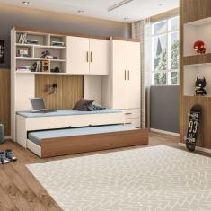 Quarto Infantil Modulado Com Guarda Roupa E Bicama Chiara - Phoenix Ba