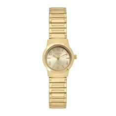 Relógio Feminino De Pulso Condor Dourado Pequeno Ajustável