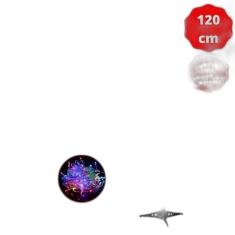 Árvore Natal Verde Decorada 1,20M 65 Enfeite Pisca 220V