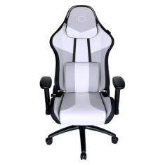 Cadeira Gamer Cooler Master Caliber R3C Cinza e Branca C/ Base de ACO 